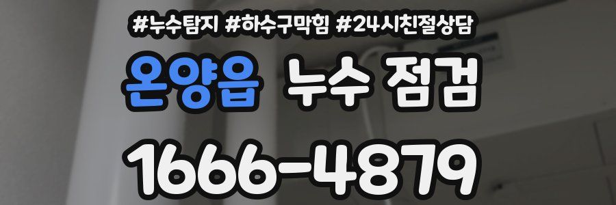 온양읍 누수 점검