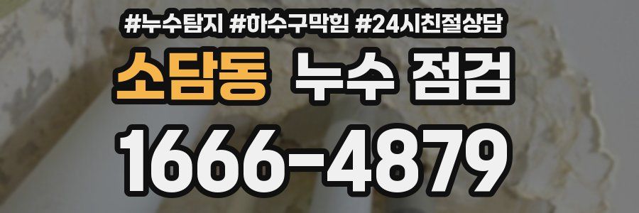 소담동 누수 점검