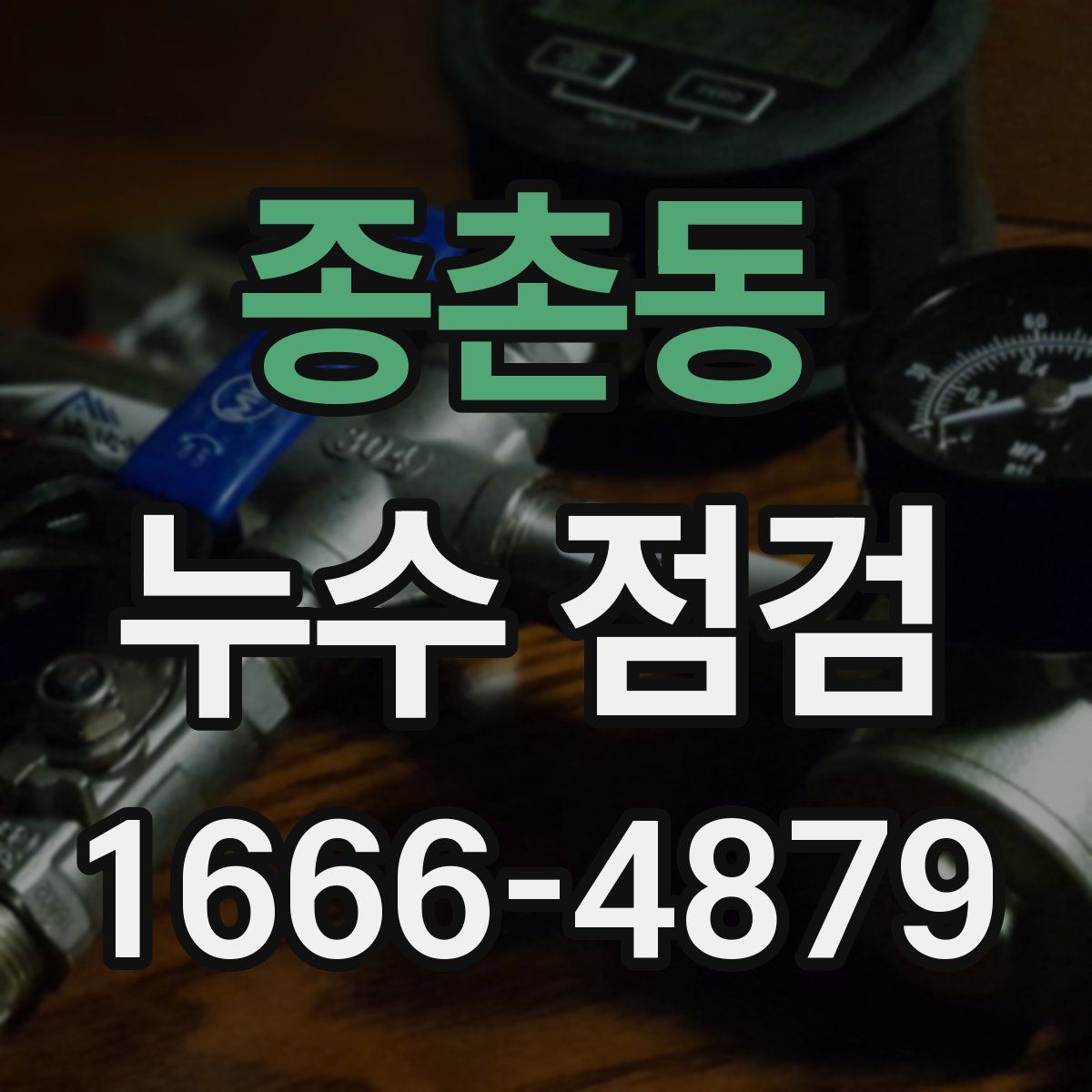 종촌동 누수 점검