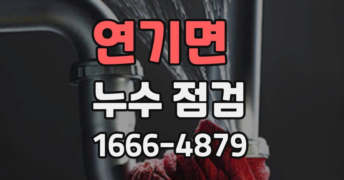 연기면 누수 점검