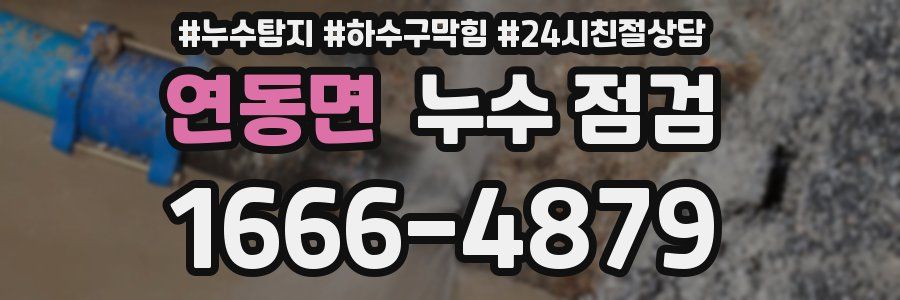 연동면 누수 점검