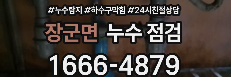 장군면 누수 점검