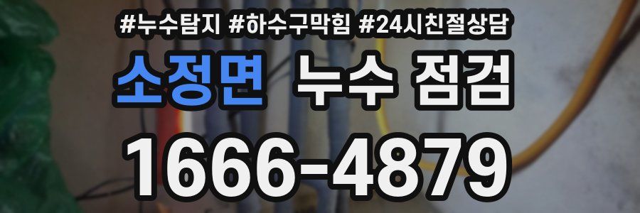 소정면 누수 점검