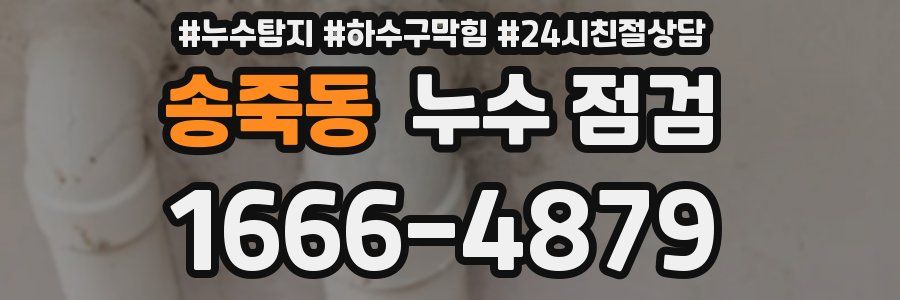 송죽동 누수 점검
