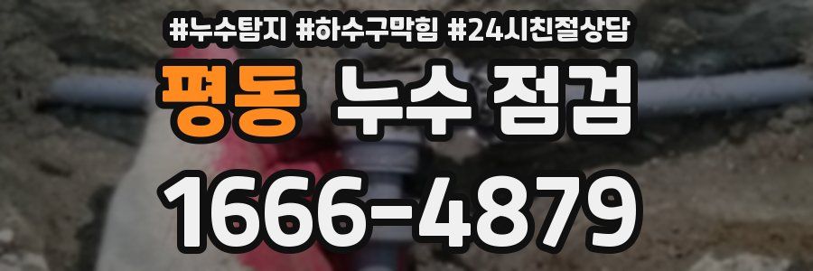 평동 누수 점검