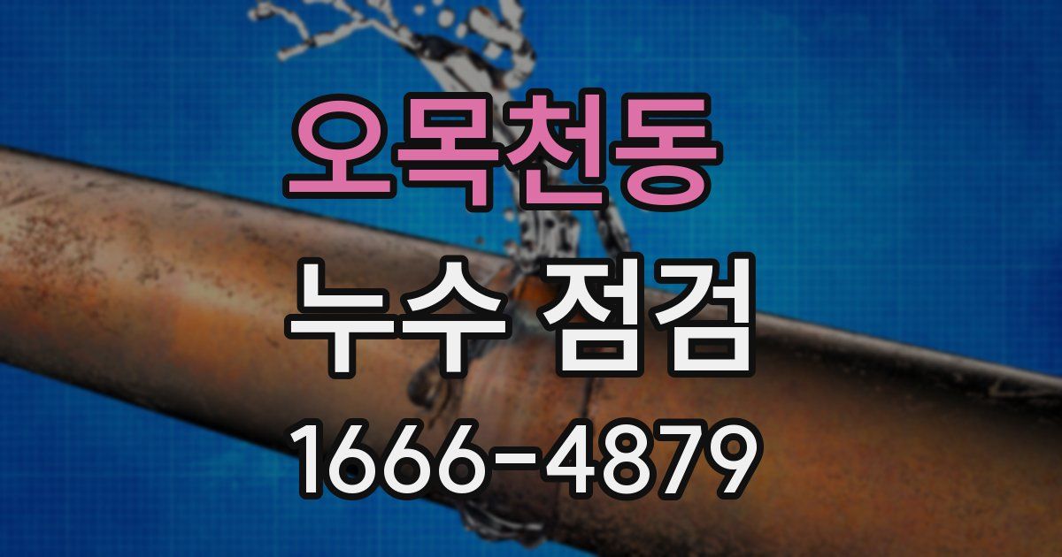 오목천동 누수 점검