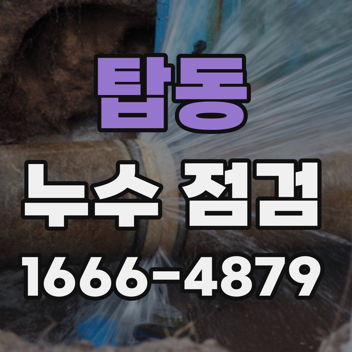 탑동 누수 점검