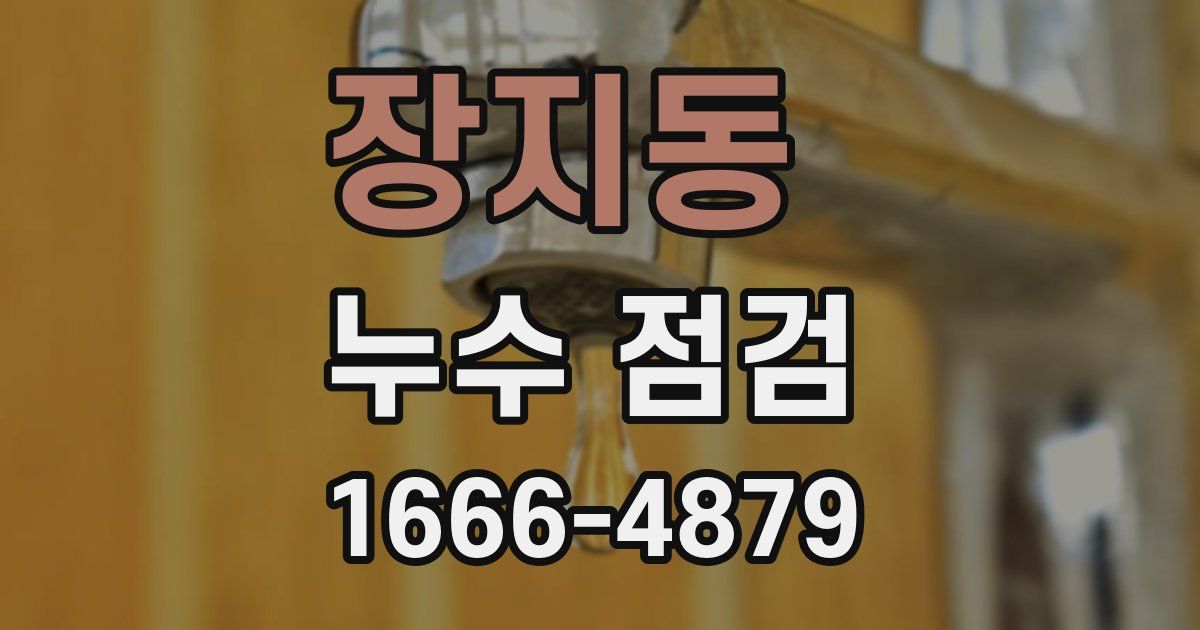 장지동 누수 점검