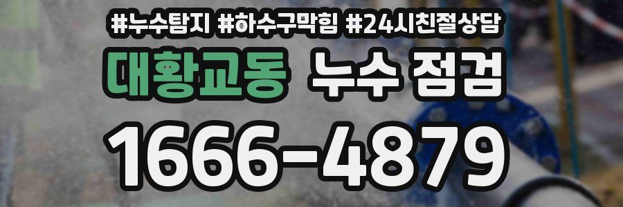 대황교동 누수 점검