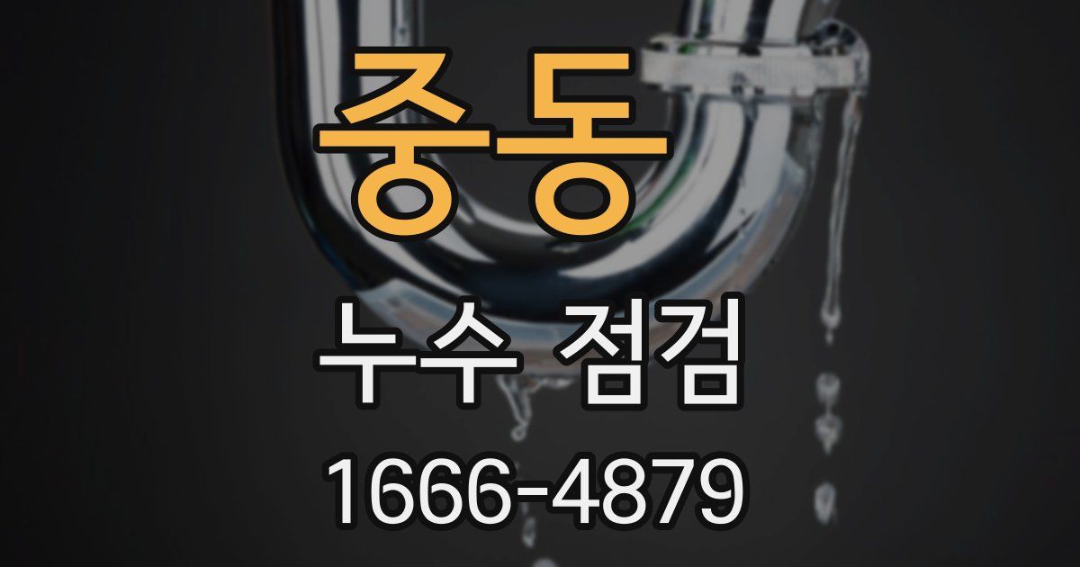 중동 누수 점검