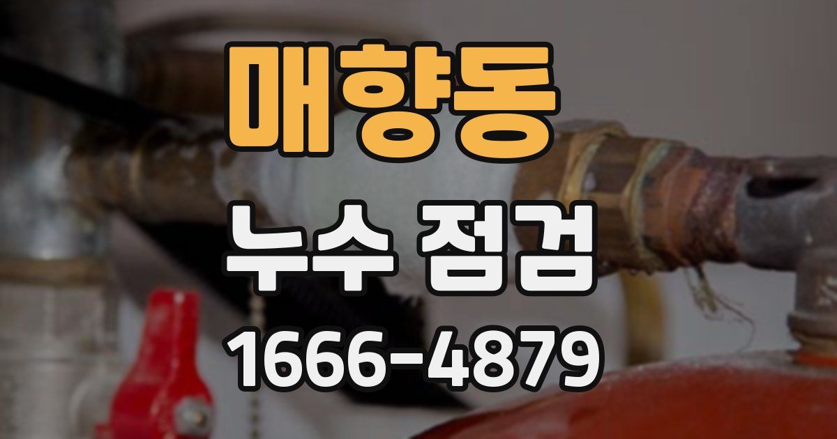 매향동 누수 점검