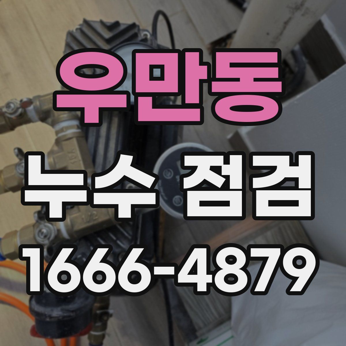 우만동 누수 점검