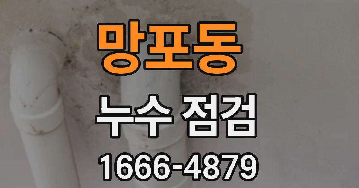 망포동 누수 점검