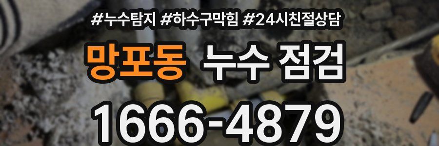 망포동 누수 점검