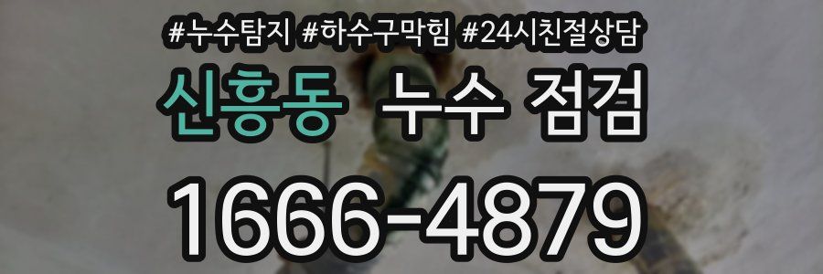 신흥동 누수 점검