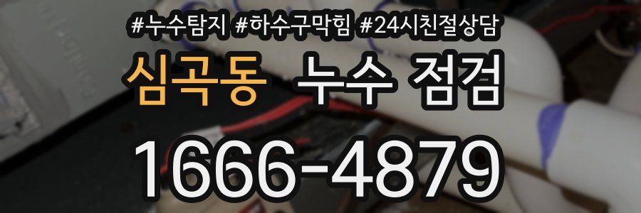 심곡동 누수 점검