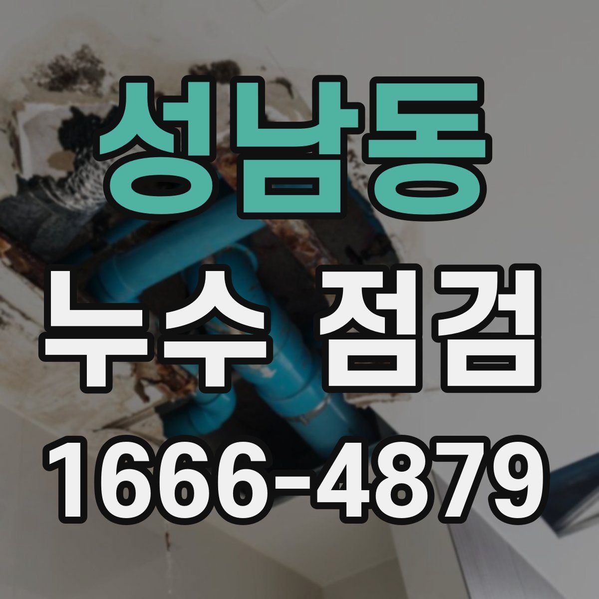 성남동 누수 점검