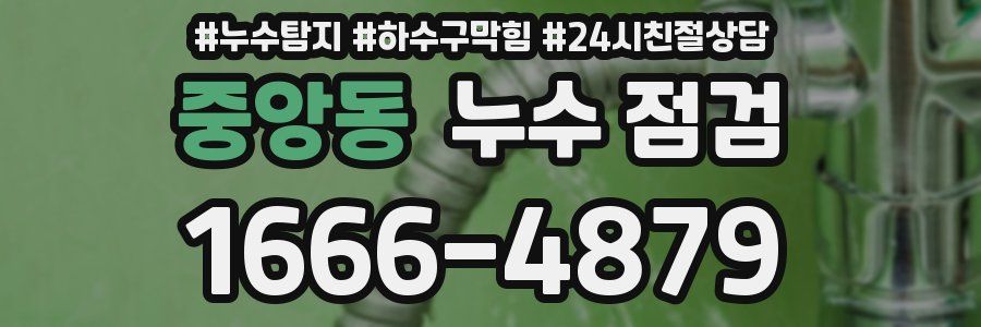 중앙동 누수 점검