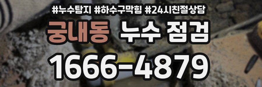 궁내동 누수 점검