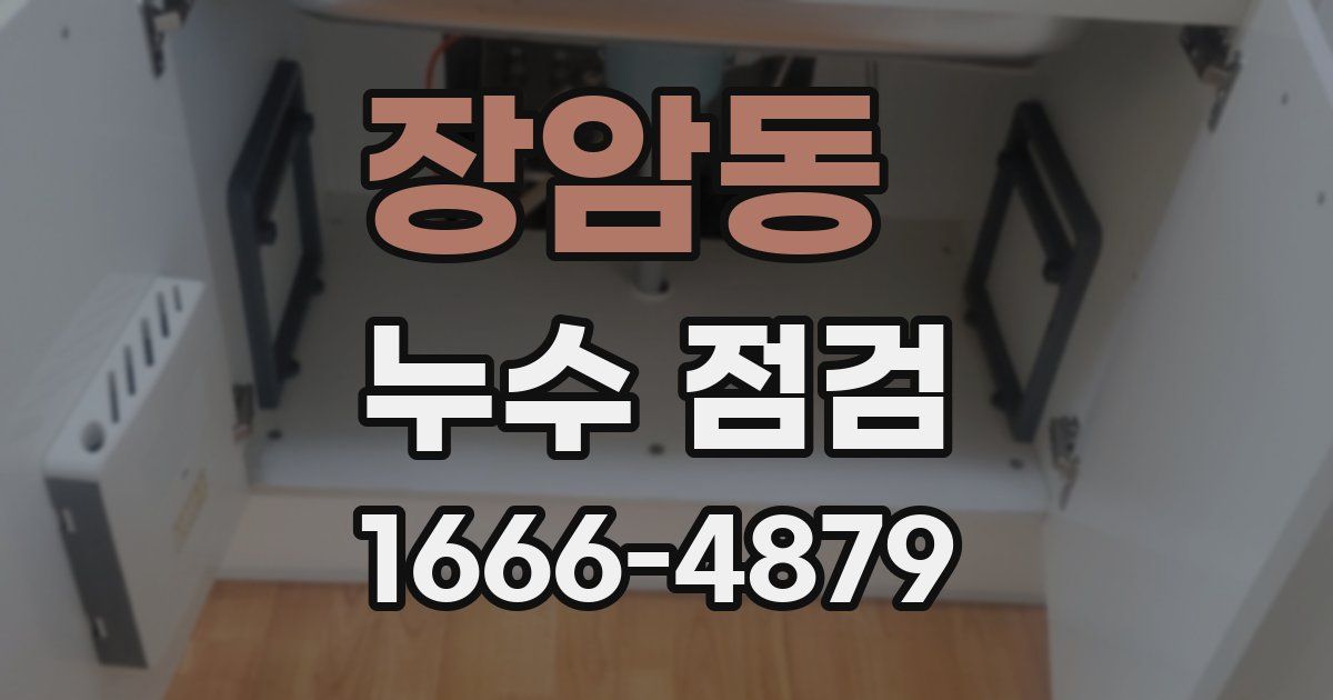 장암동 누수 점검