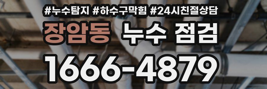 장암동 누수 점검