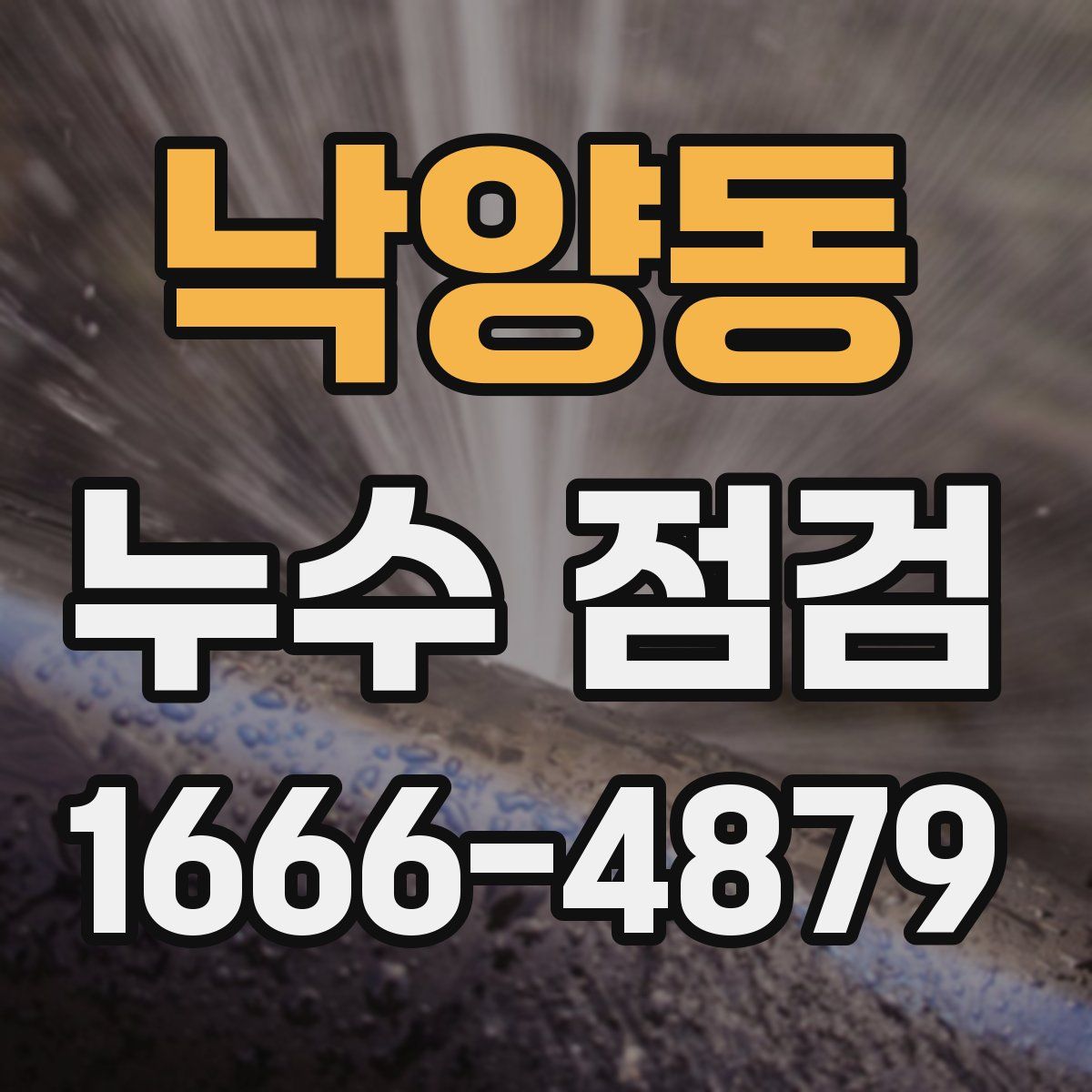 낙양동 누수 점검