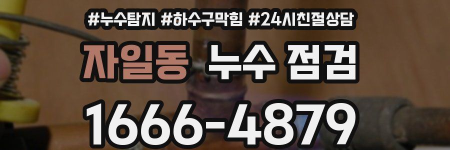 자일동 누수 점검