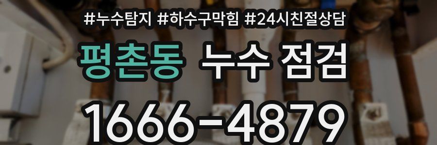 평촌동 누수 점검