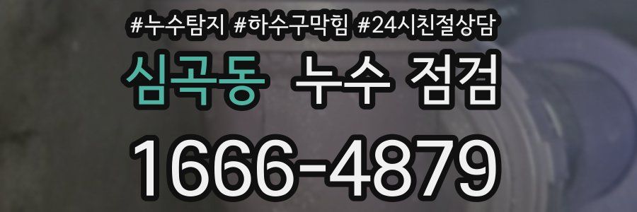 심곡동 누수 점검