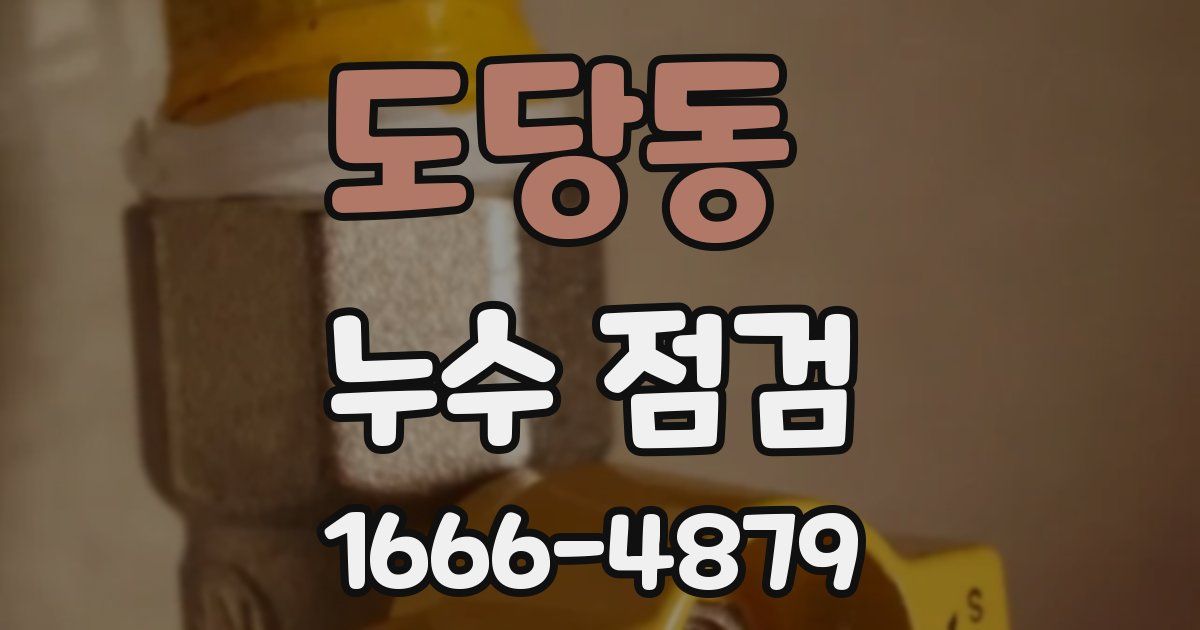 도당동 누수 점검