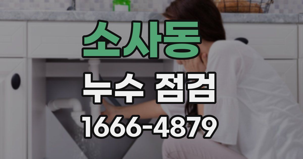 소사동 누수 점검