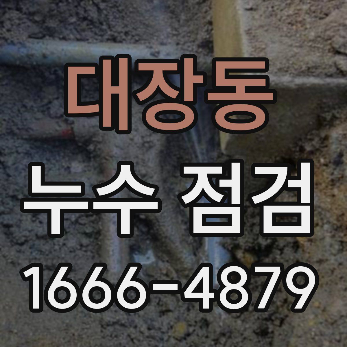 대장동 누수 점검