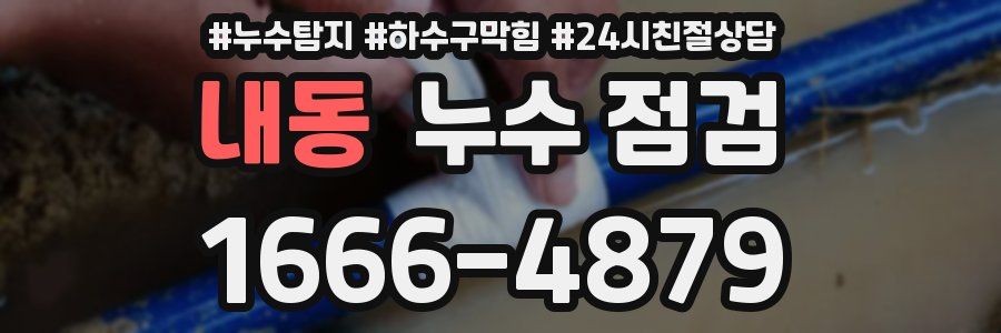 내동 누수 점검