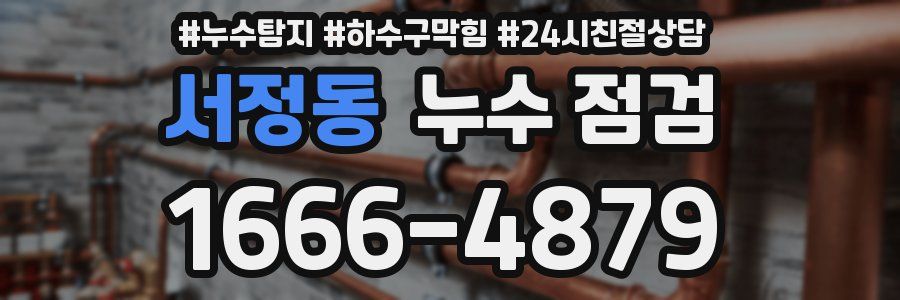서정동 누수 점검