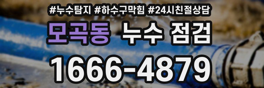 모곡동 누수 점검