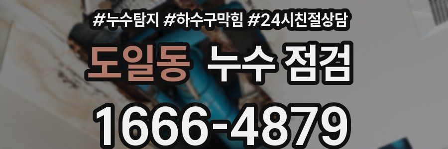 도일동 누수 점검