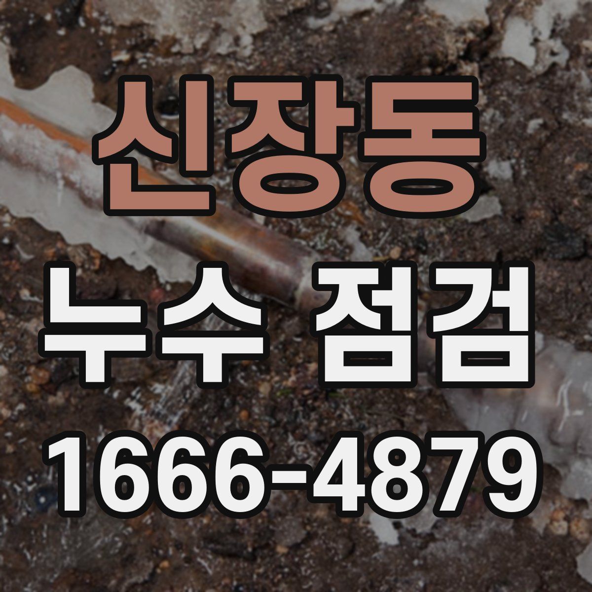 신장동 누수 점검