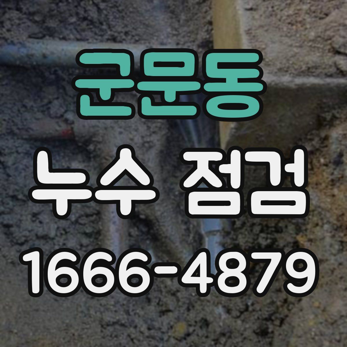 군문동 누수 점검