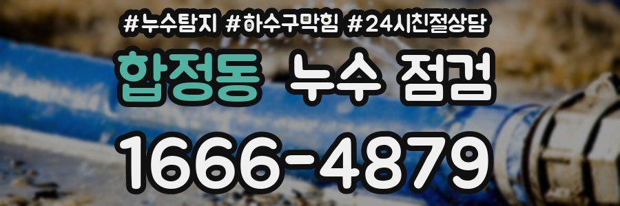합정동 누수 점검