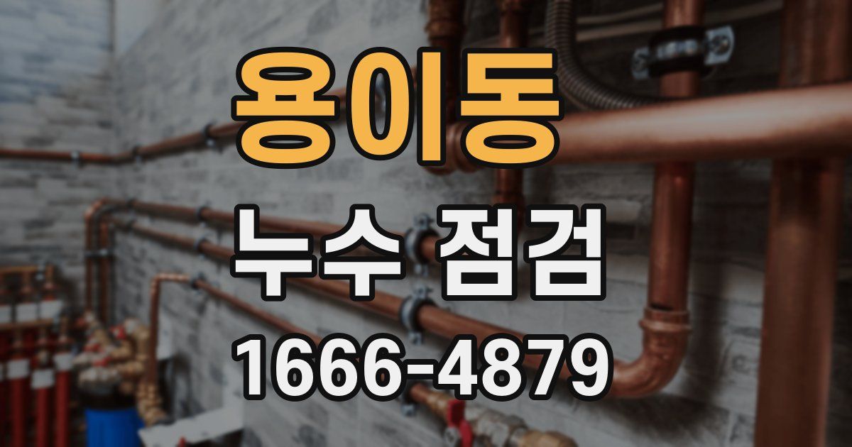 용이동 누수 점검