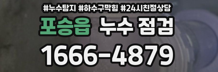 포승읍 누수 점검