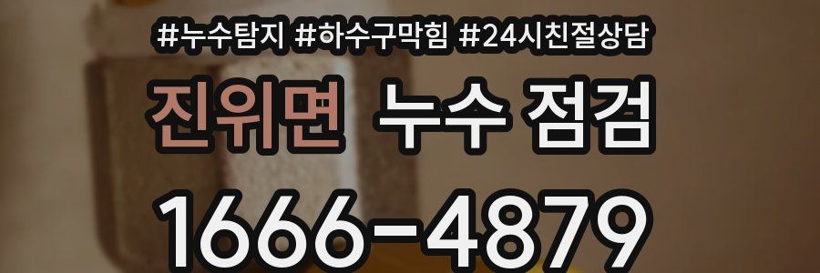 진위면 누수 점검