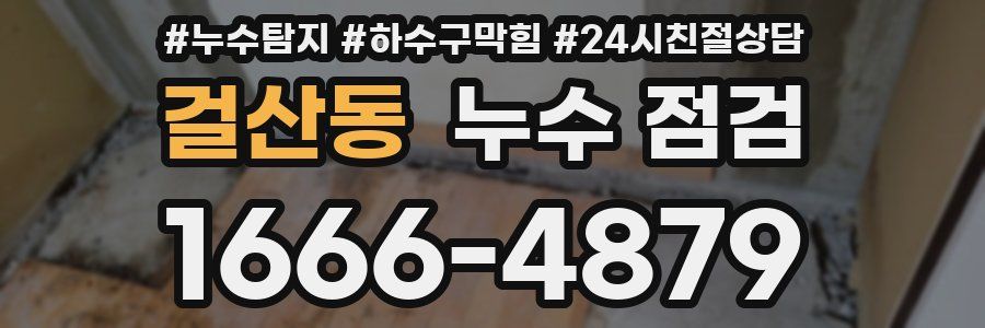 걸산동 누수 점검