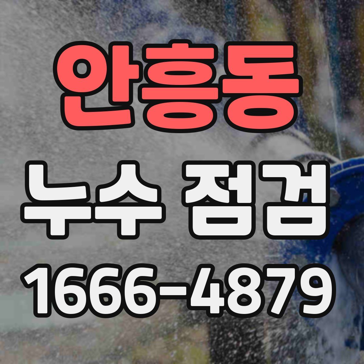 안흥동 누수 점검
