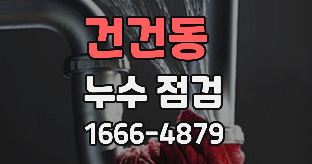 건건동 누수 점검