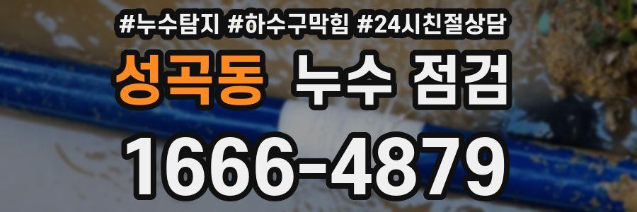 성곡동 누수 점검