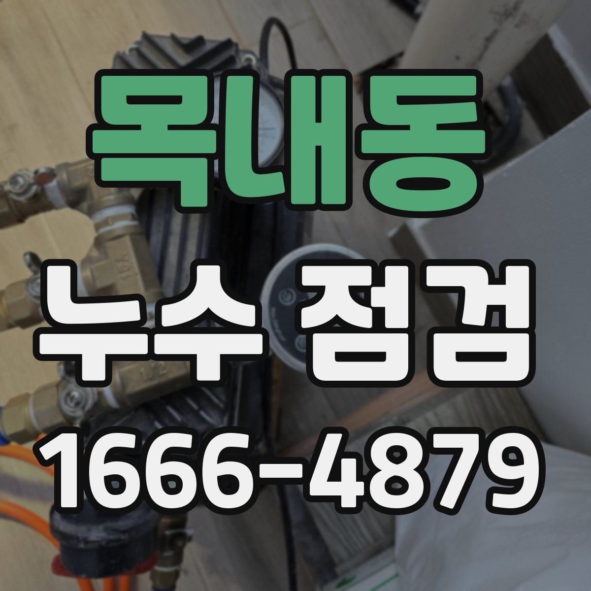 목내동 누수 점검