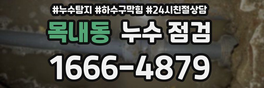 목내동 누수 점검