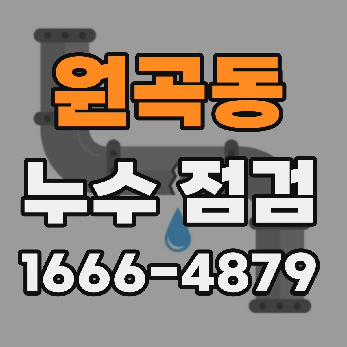 원곡동 누수 점검