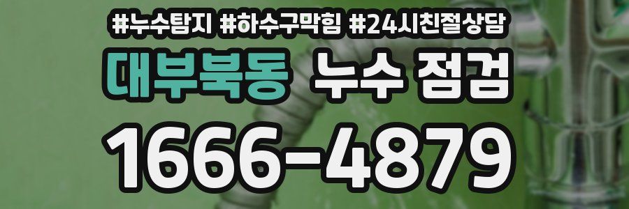 대부북동 누수 점검